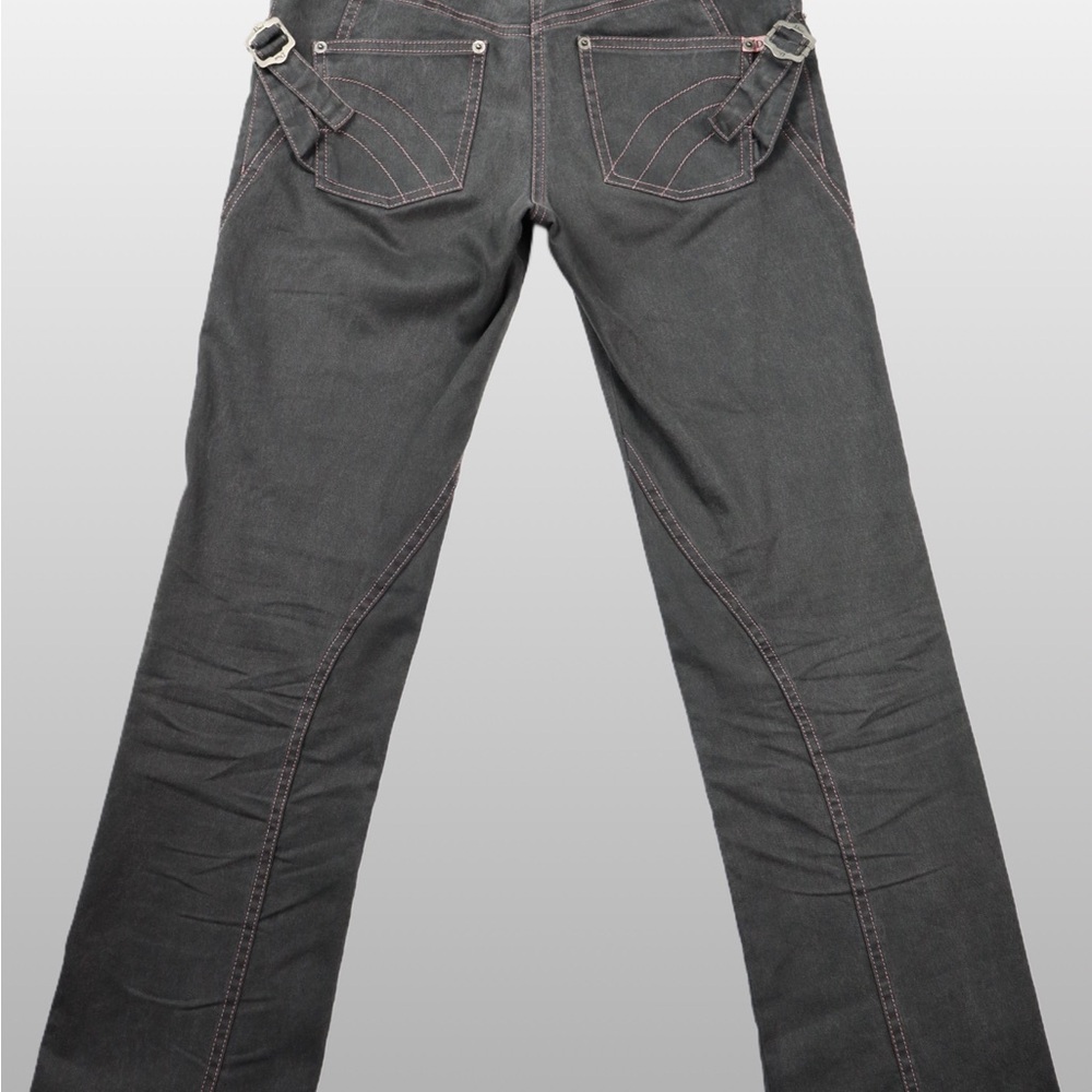 RARE FW04 Christian Dior Pink Stitch Denim Pants